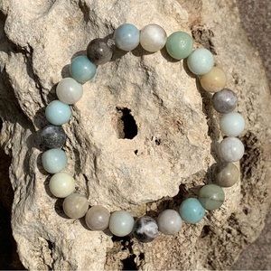 NWOT Amazonite Energy Bead Bracelet - 2 sizes